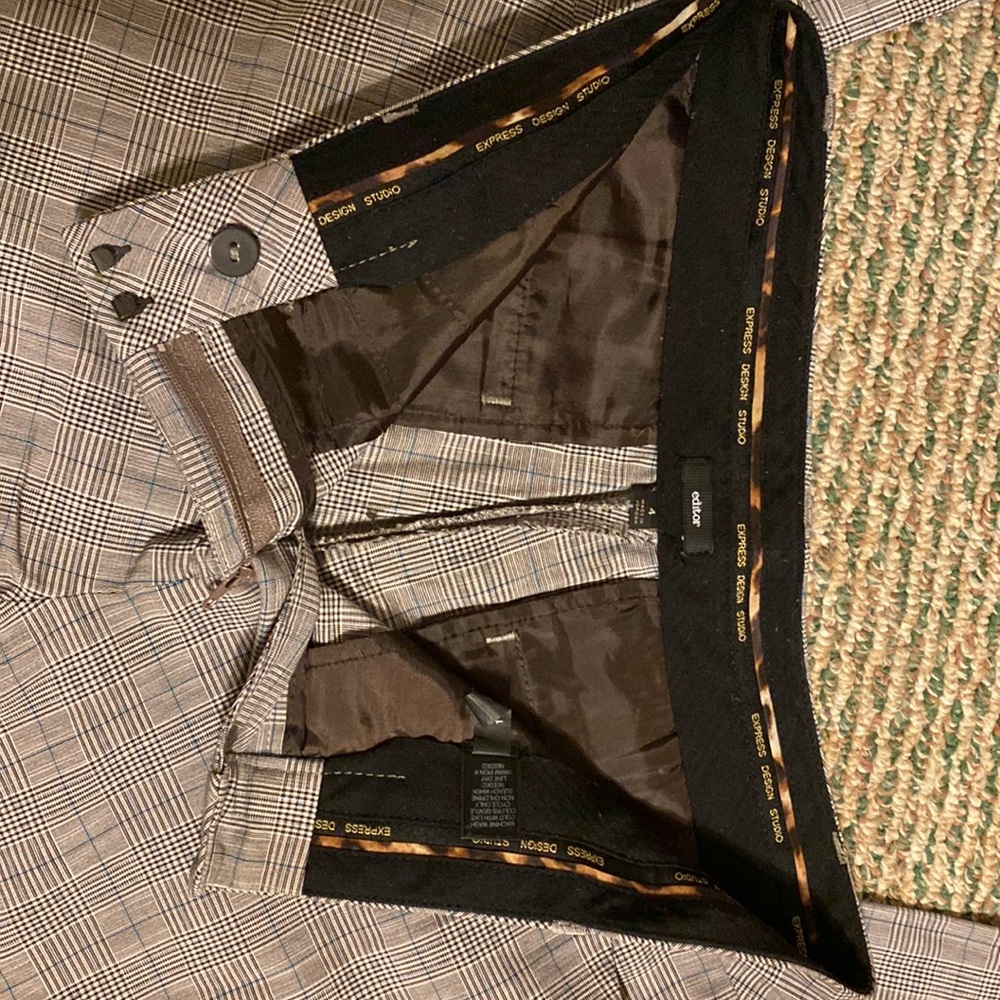 Express Editor Pants / Slacks Size 4 Extra Long (… - image 4